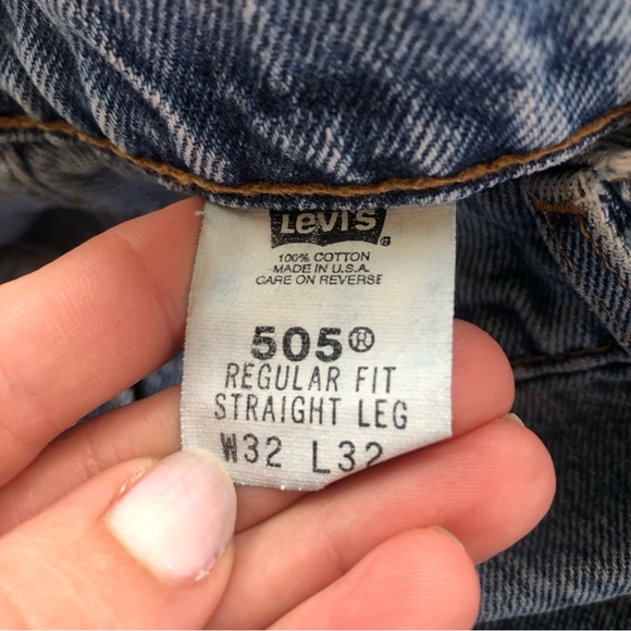 Vintage Levi’s 505 Jeans Orange Tab 90 Straight Leg - Picture 12 of 13